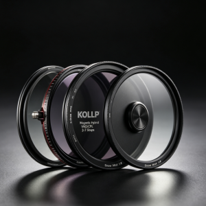 Magnetic Hybrid VND/CPL 3-7 Stops Filters With Snow Mist 1/4 & Snow Mist 1/8 Filter Camera Accessories